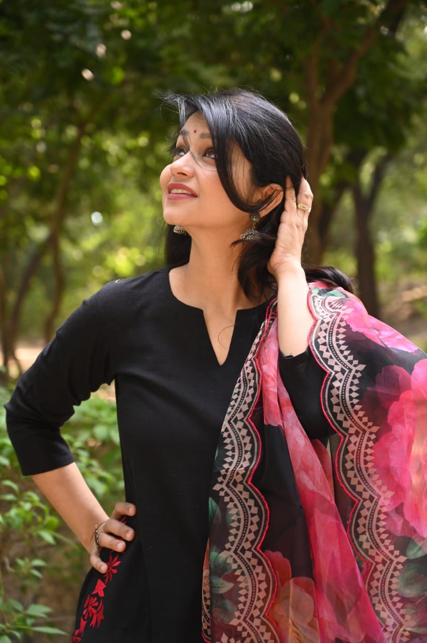 Black Aline Kurti - Byhand I Indian Ethnic Wear Online I Sustainable  Fashion I Handmade Clothes